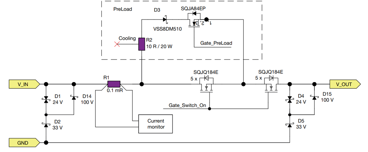 Mechanical Drawing - Vishay / Dale 48V 100A eFuse